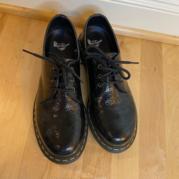 Dr. Martens textured patent leather oxfords - black - Picture 2 of 8
